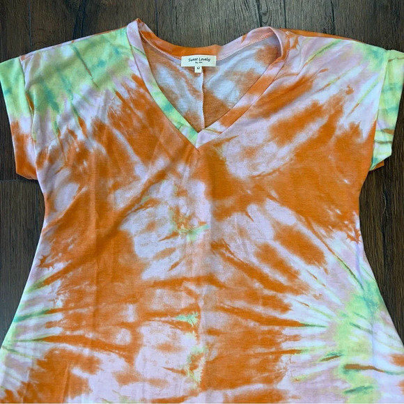 Sweet Lovely by jen tye dye dress SZ MED - Picture 3 of 6